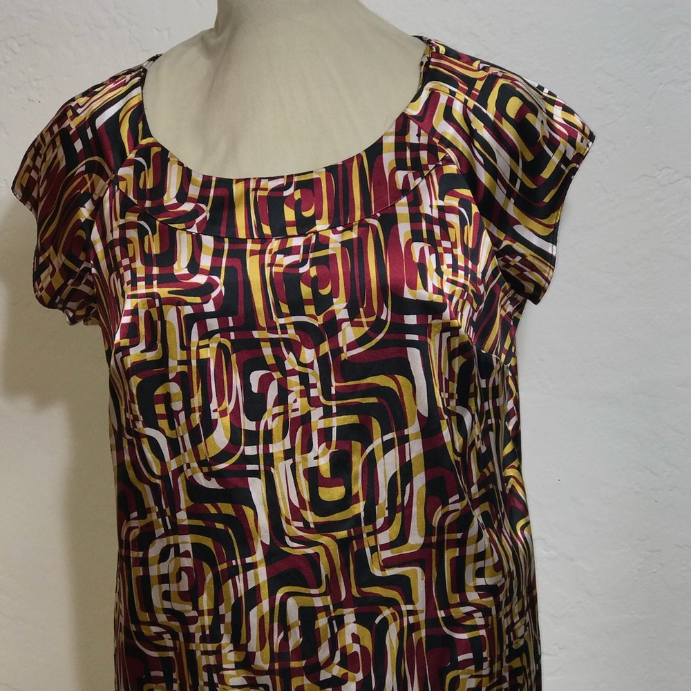 LIZ & Co Size:1X Satin Sleeveless Top